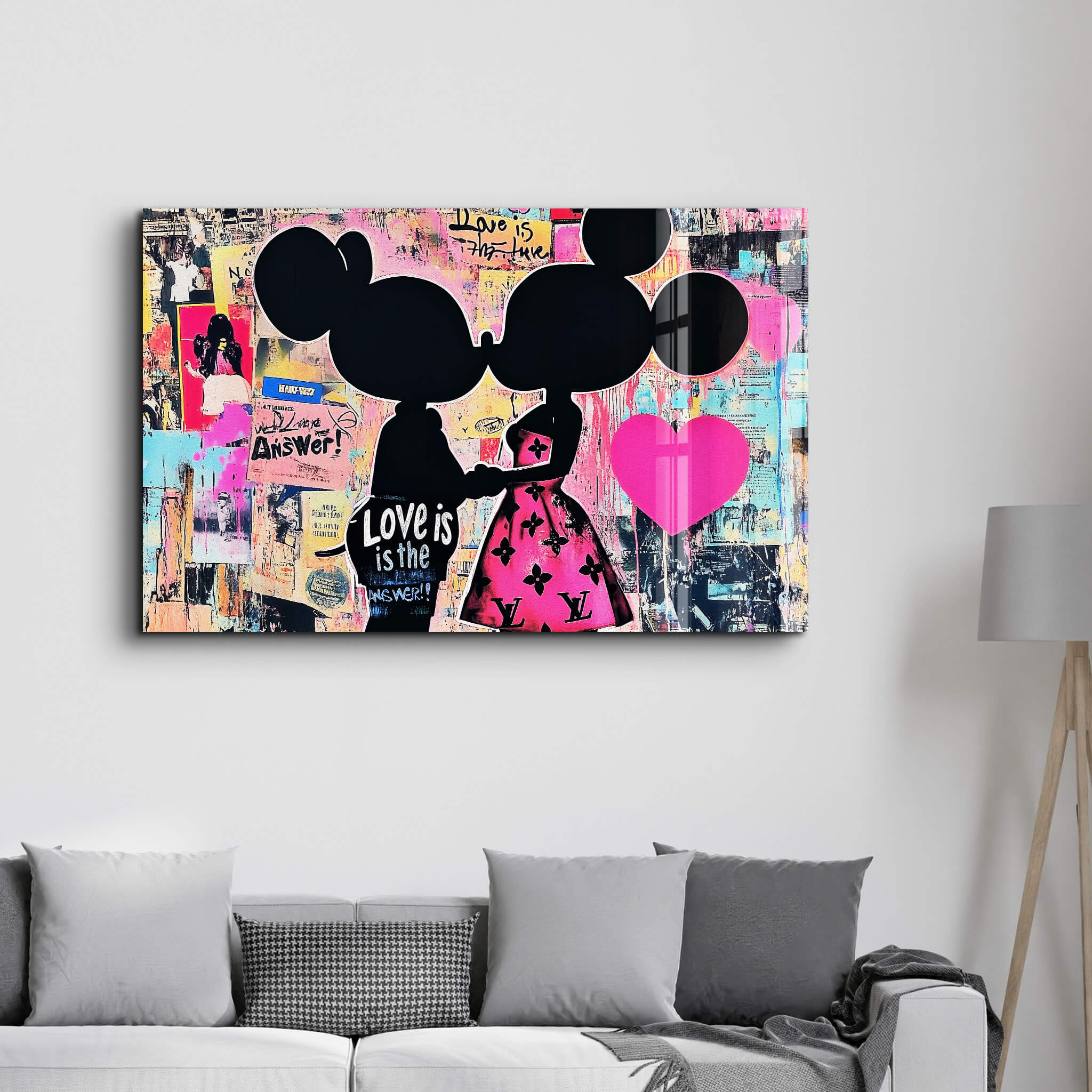 Love Is the Answer - Glass Wall Art