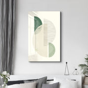Minimal Balance Abstract Form - Glass Wall Art
