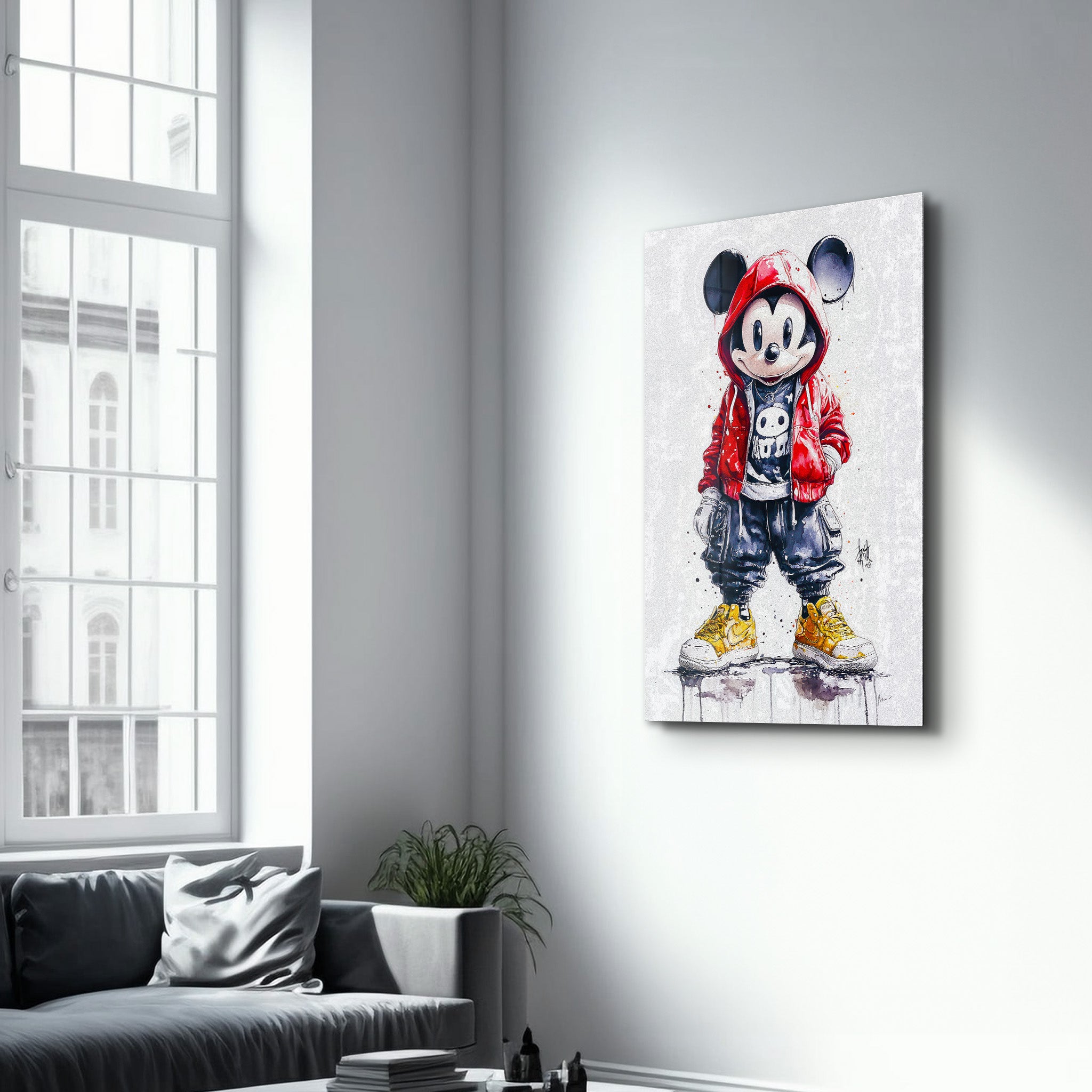 Mischief in the Streets - Glass Wall Art