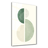Modern Harmony Circle Composition | Glass Wall Art