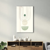 Orb Alignment with Linear Arch - Glass Wall Art