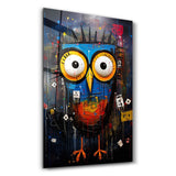 Owl Portrait | Glass Wall Art
