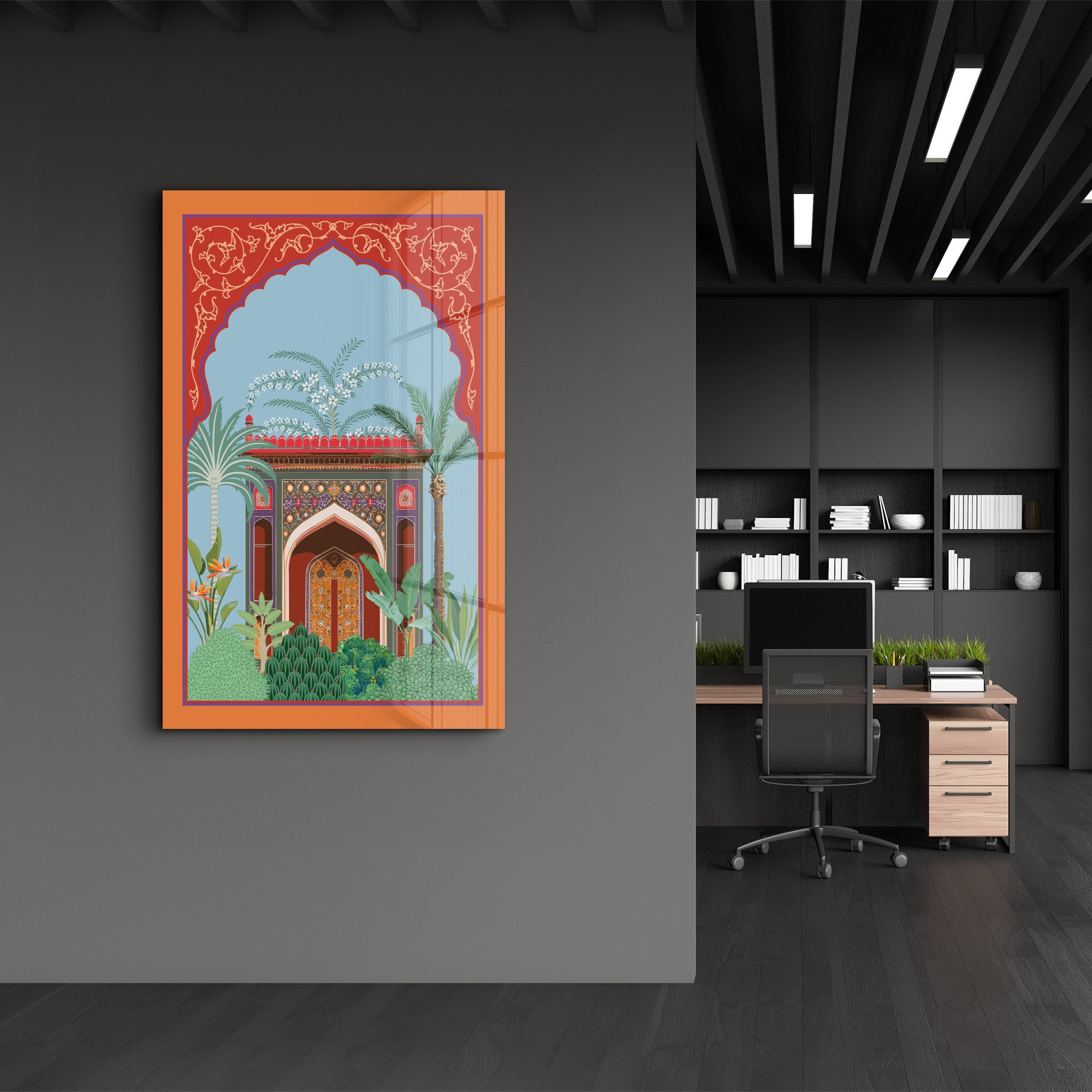 Palace Garden Serenity – Glass Wall Art