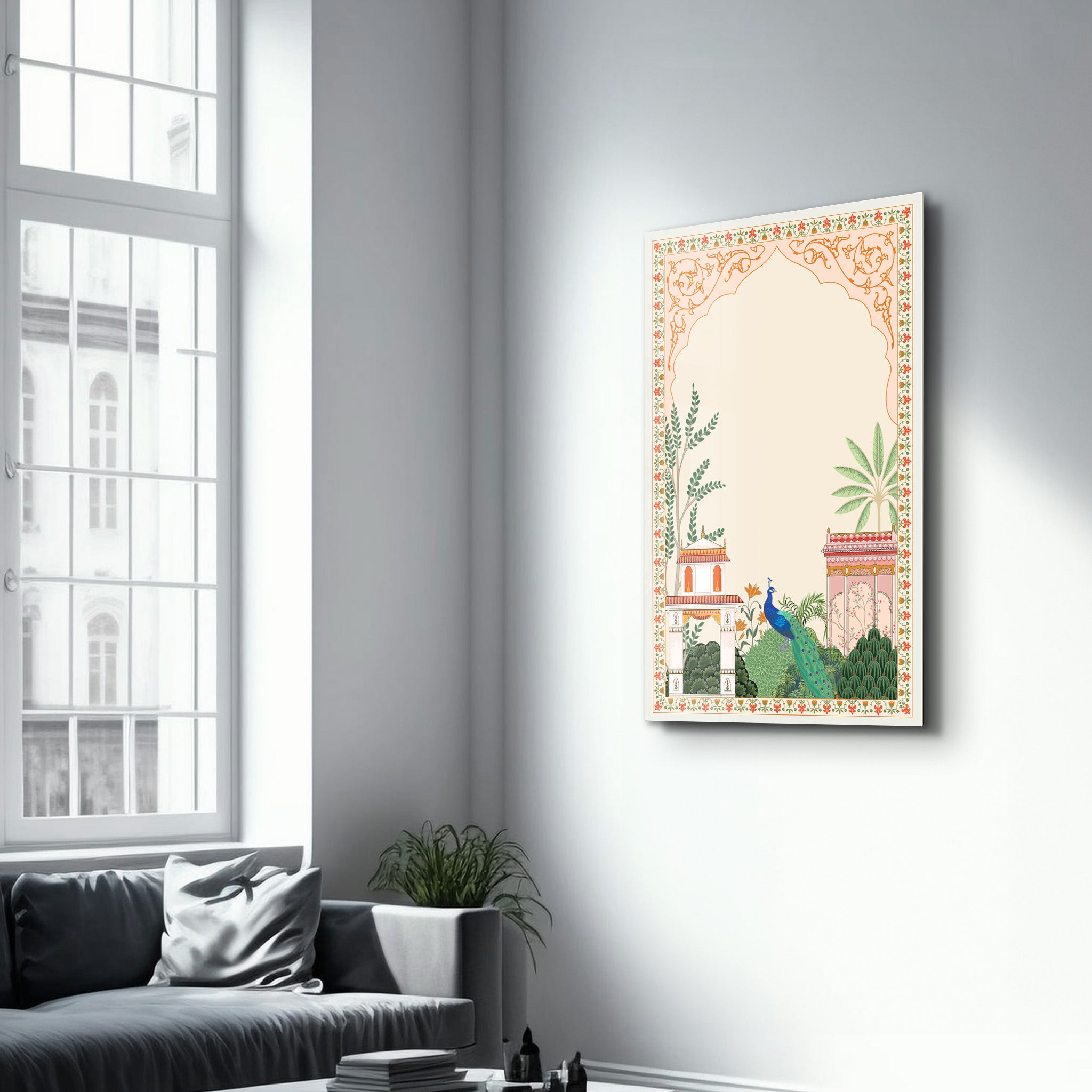 Palatial Garden – Glass Wall Art