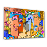 Playful Portraits in Urban Pop Style | Glass Wall Art