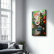 Queen of Pop - Iconic Graffiti Glass Wall Art