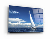 Sailing in the Ocean | Glass Printing Wall Art