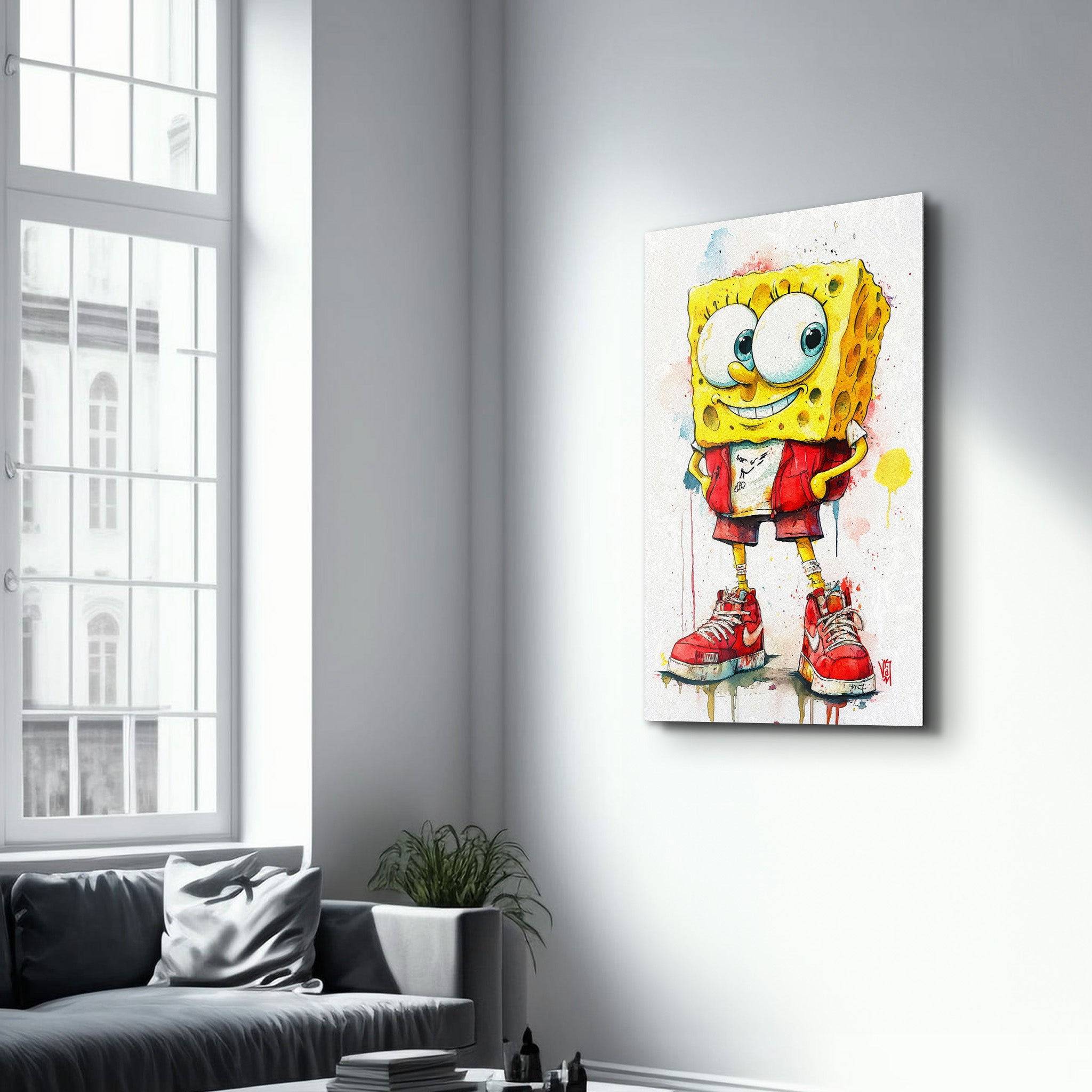 Sponge City Style - Glass Wall Art