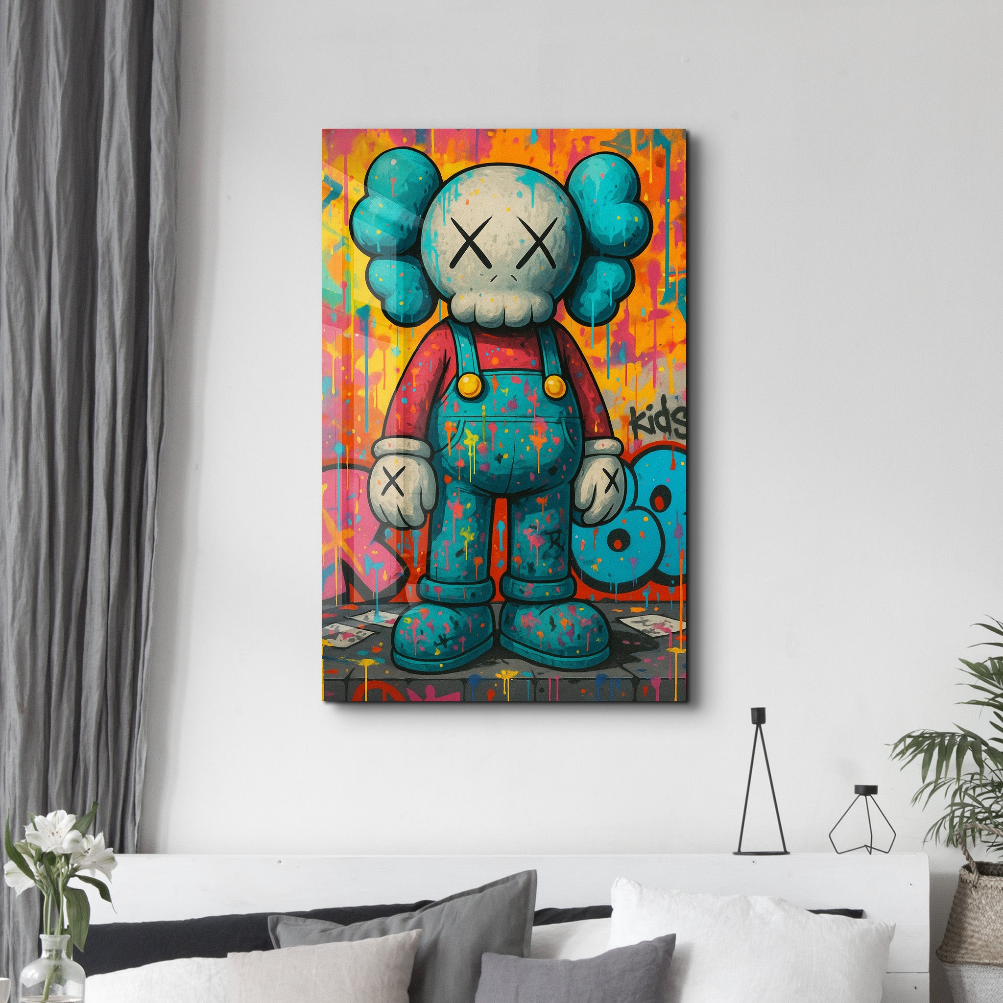 Street Energy - Pop Graffiti Glass Wall Art