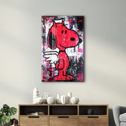 The Angel Pup – Glass Wall Art