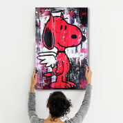 The Angel Pup – Glass Wall Art