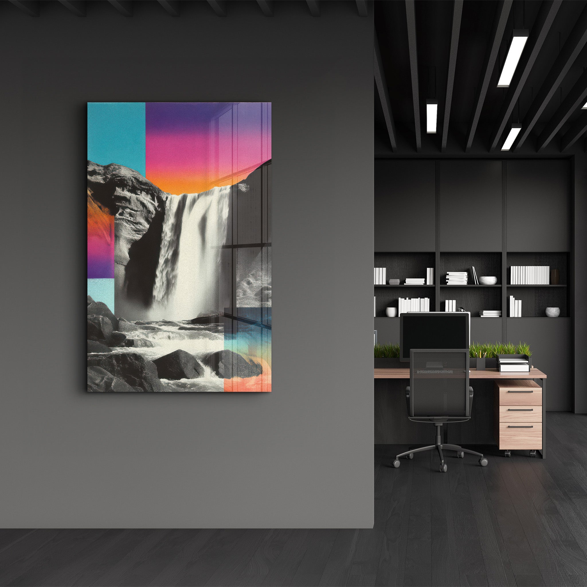 The Cascade Spectrum – Glass Wall Art