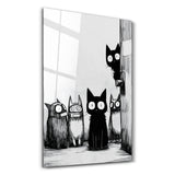 The Curious Gang | Glass Wall Art