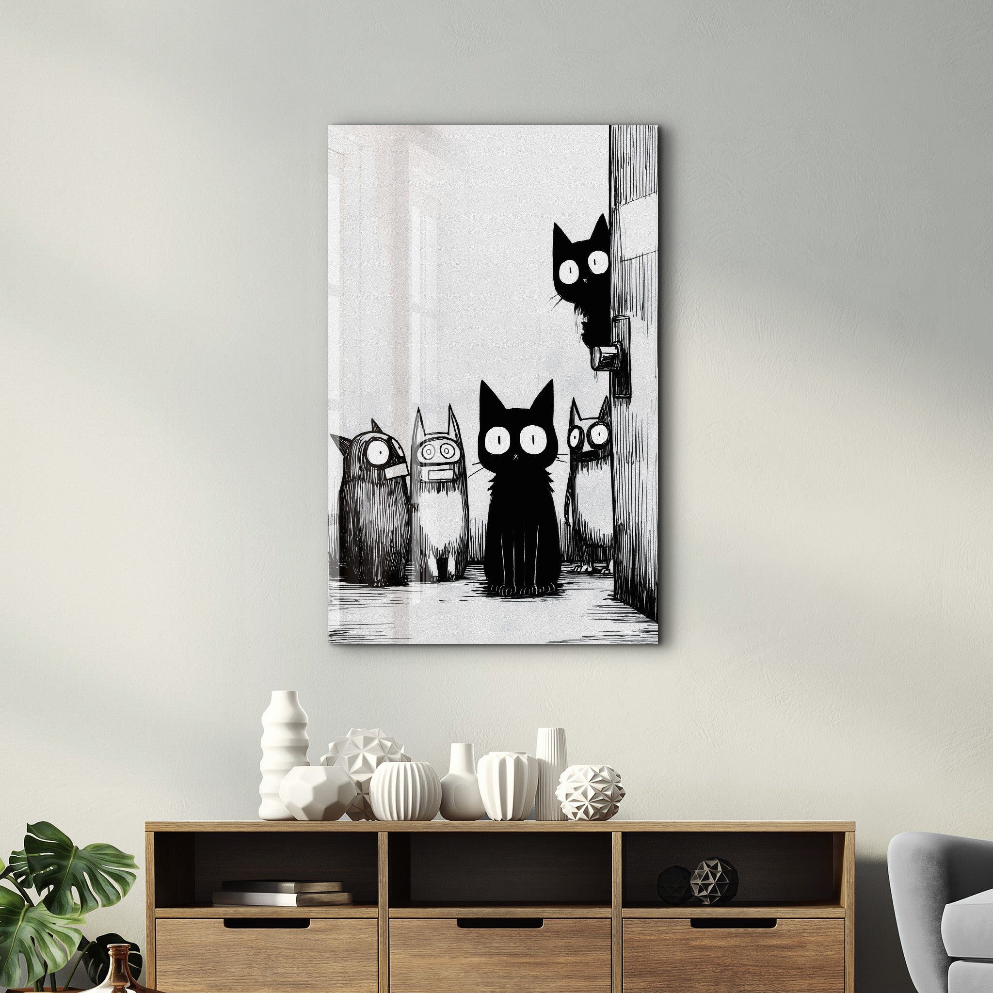 The Curious Gang – Glass Wall Art