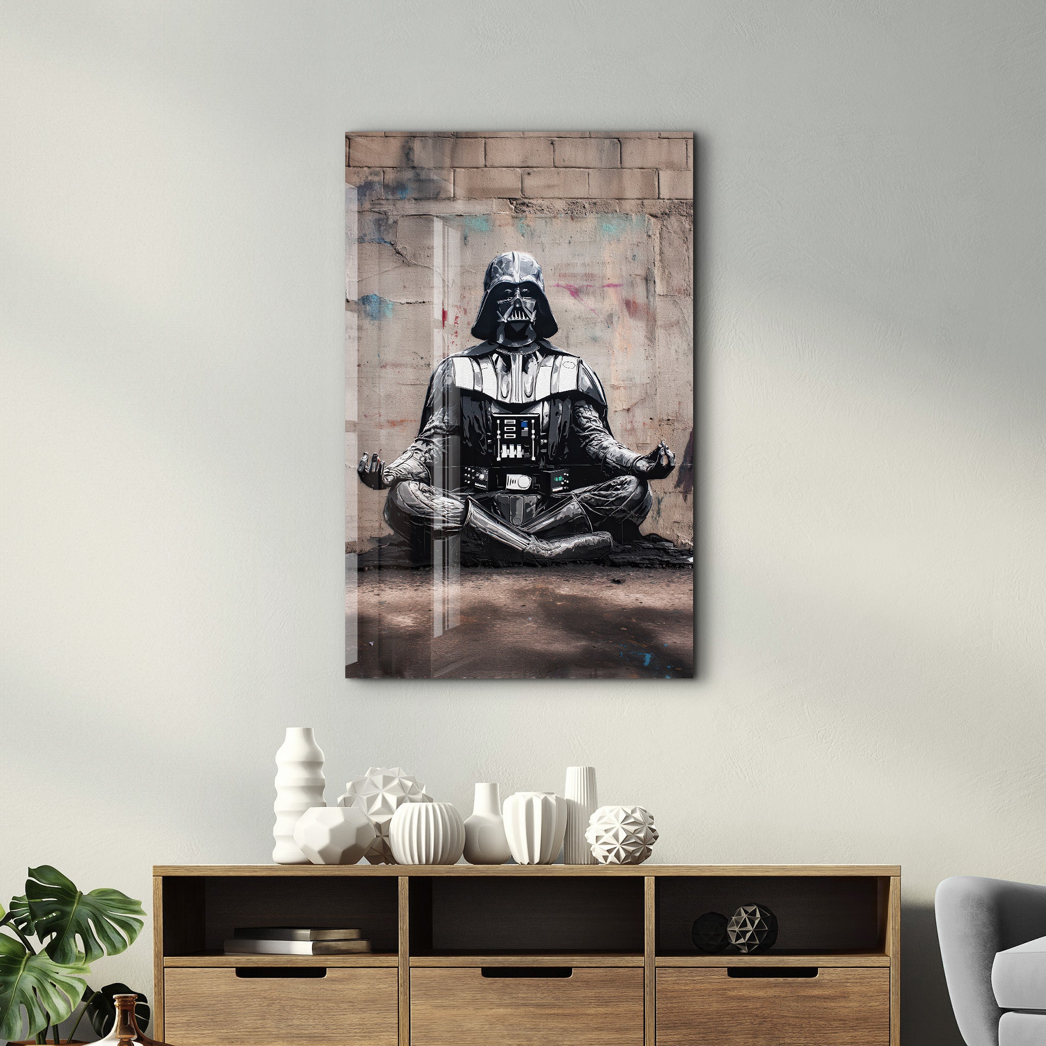The Dark Side of Zen – Glass Wall Art