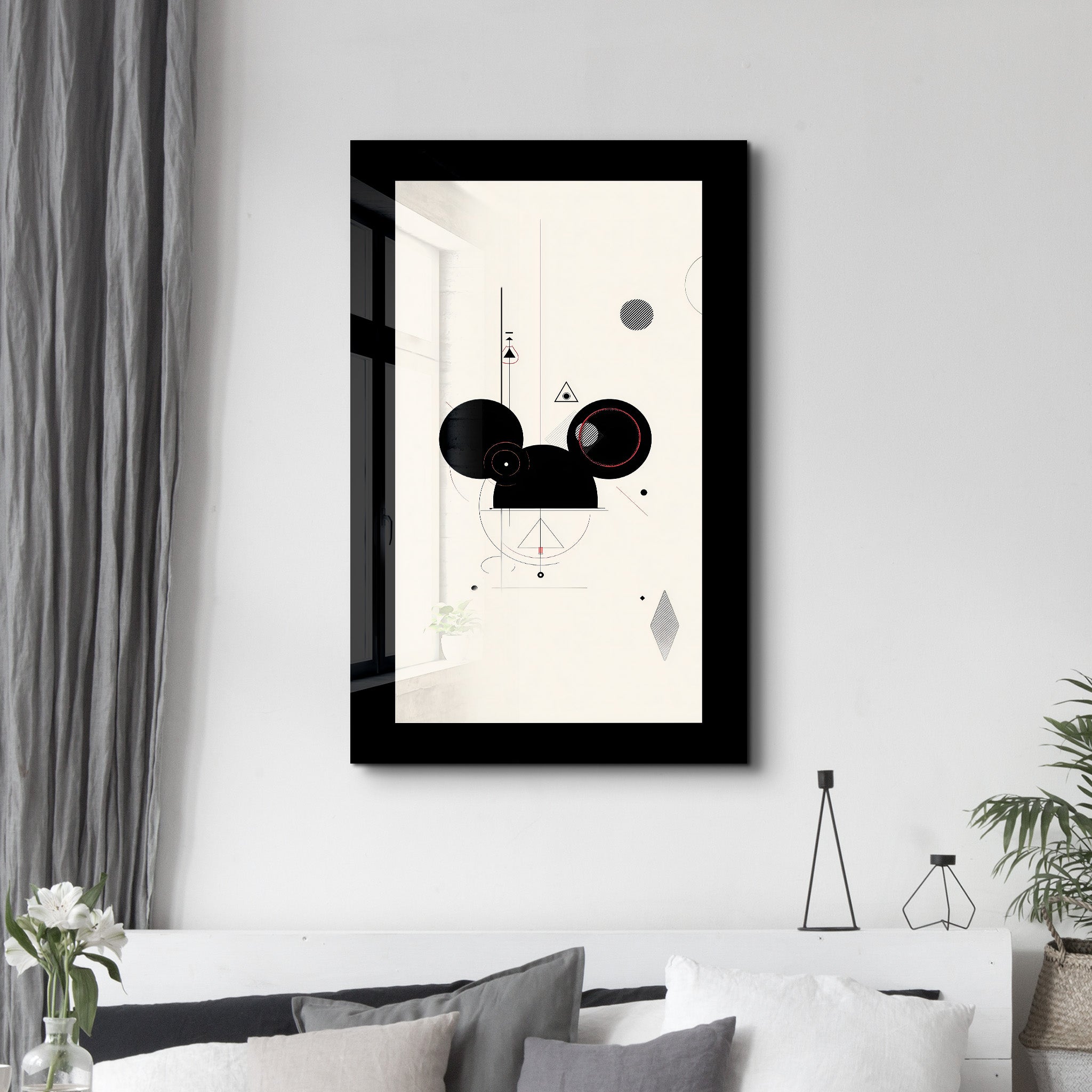 The Mouse Reimagined – Glass Wall Art