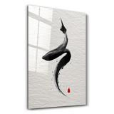 The Stroke - Glass Wall Art