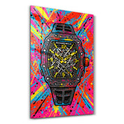 Time Bomb - Richard Mille Graffiti Explosion Glass Wall Art