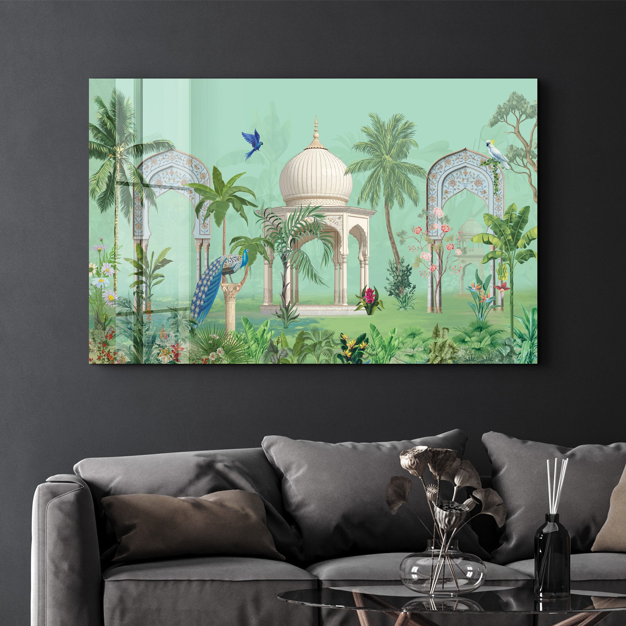 Tropical Oasis – Rectangle Glass Wall Art