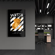 Watch Your Back - Glass Wall Art