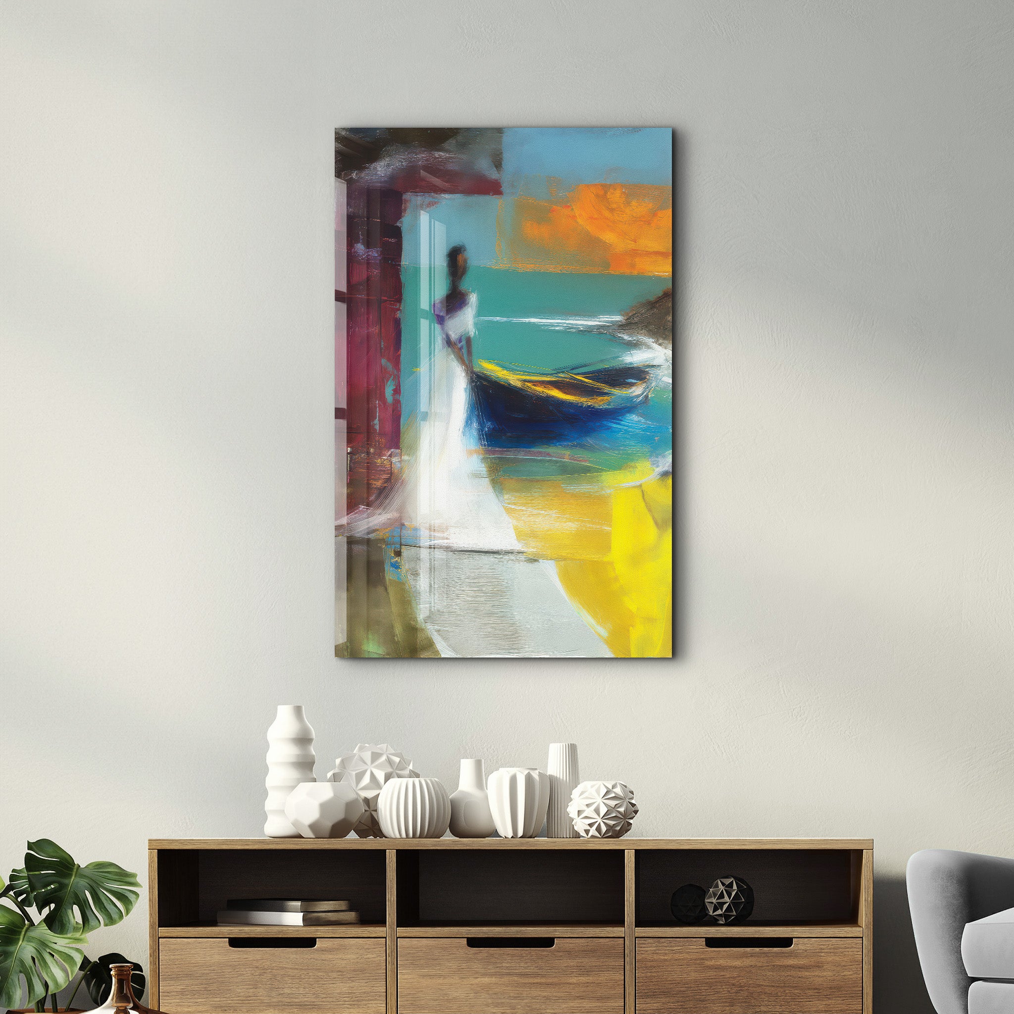 Whispers by the Shore – Glass Wall Art