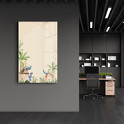 Whispers of the Courtyard – Glass Wall Art