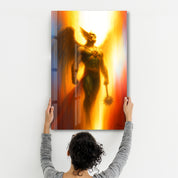 Wings of Vengeance – Glass Wall Art by HMZ