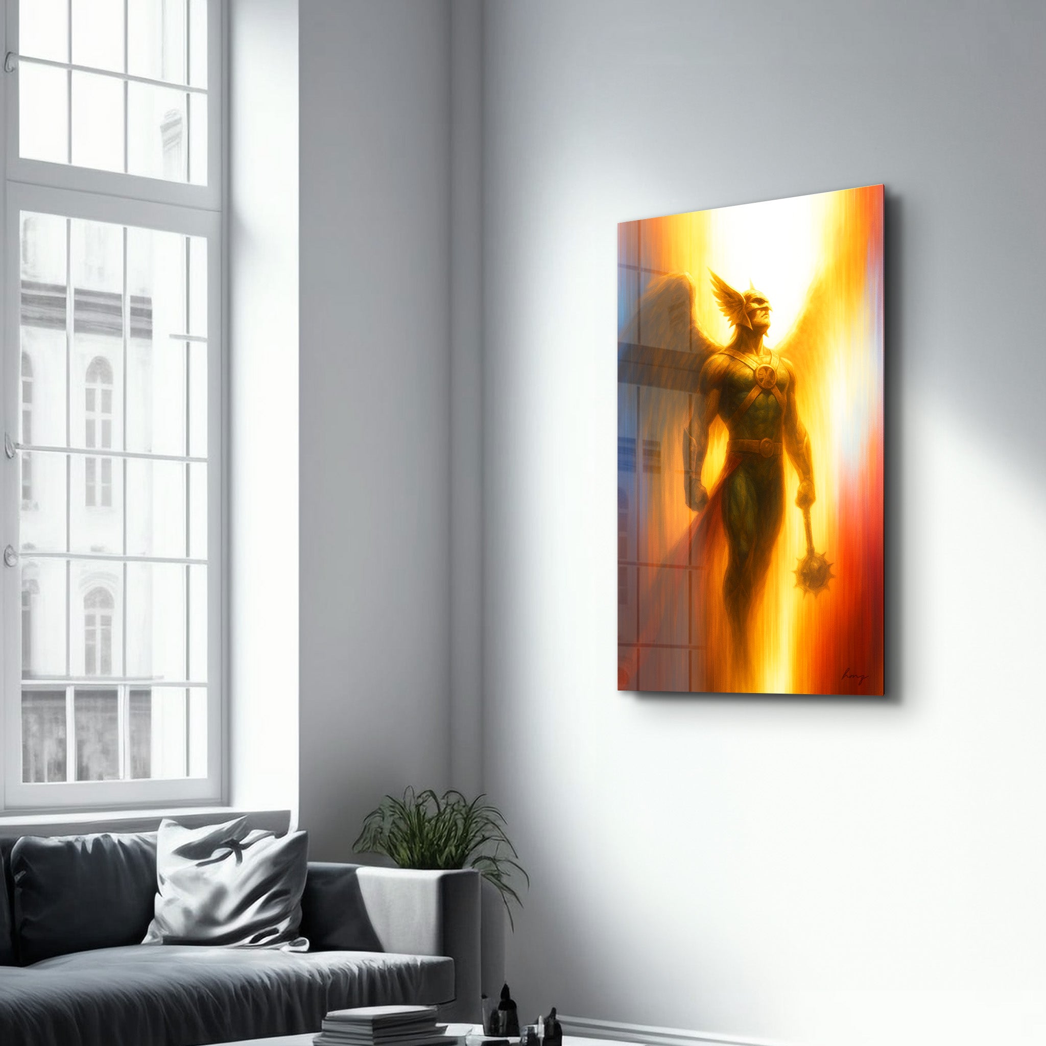 Wings of Vengeance – Glass Wall Art by HMZ