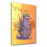 Worms-Fire in the Hole - Glass Wall Art