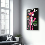Your Opinion Doesn’t Pay My Bills - Hustler Panther Glass Wall Art