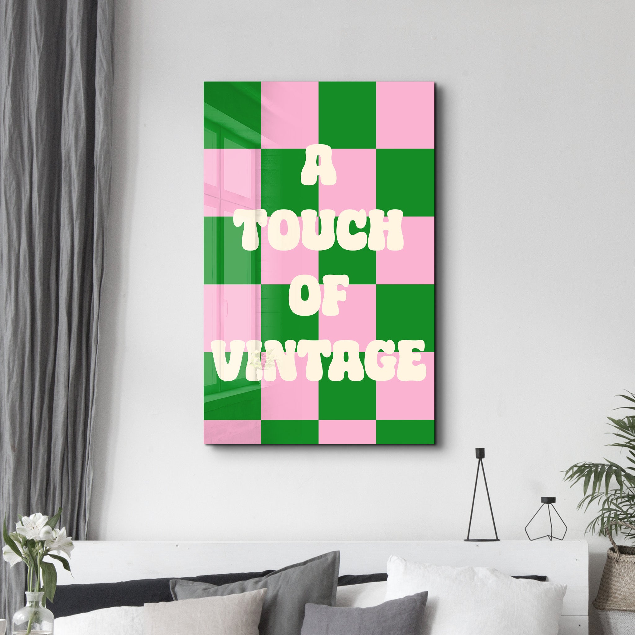 A Touch of Vintage | Glass Wall Art