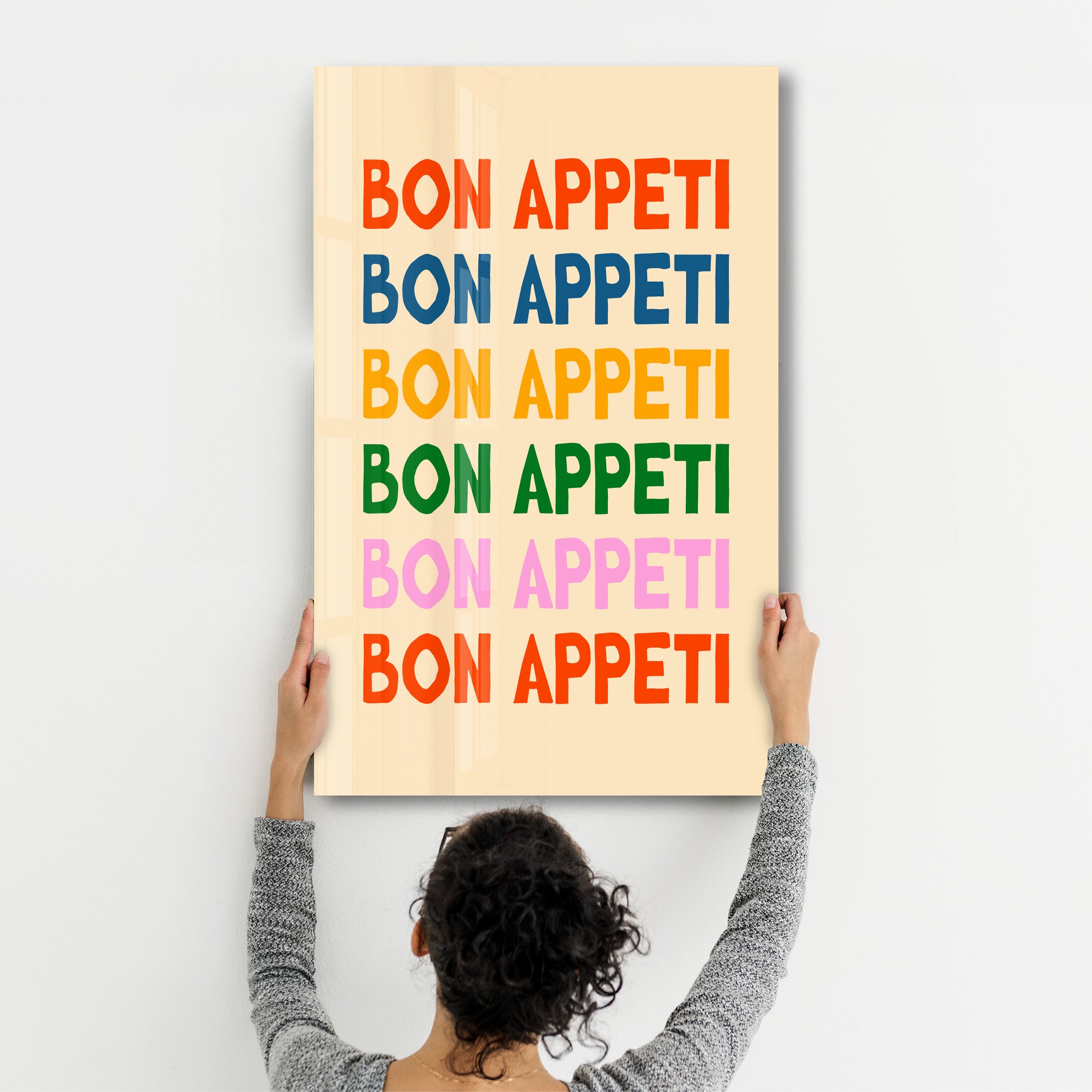 BON APPETI | Glass Wall Art