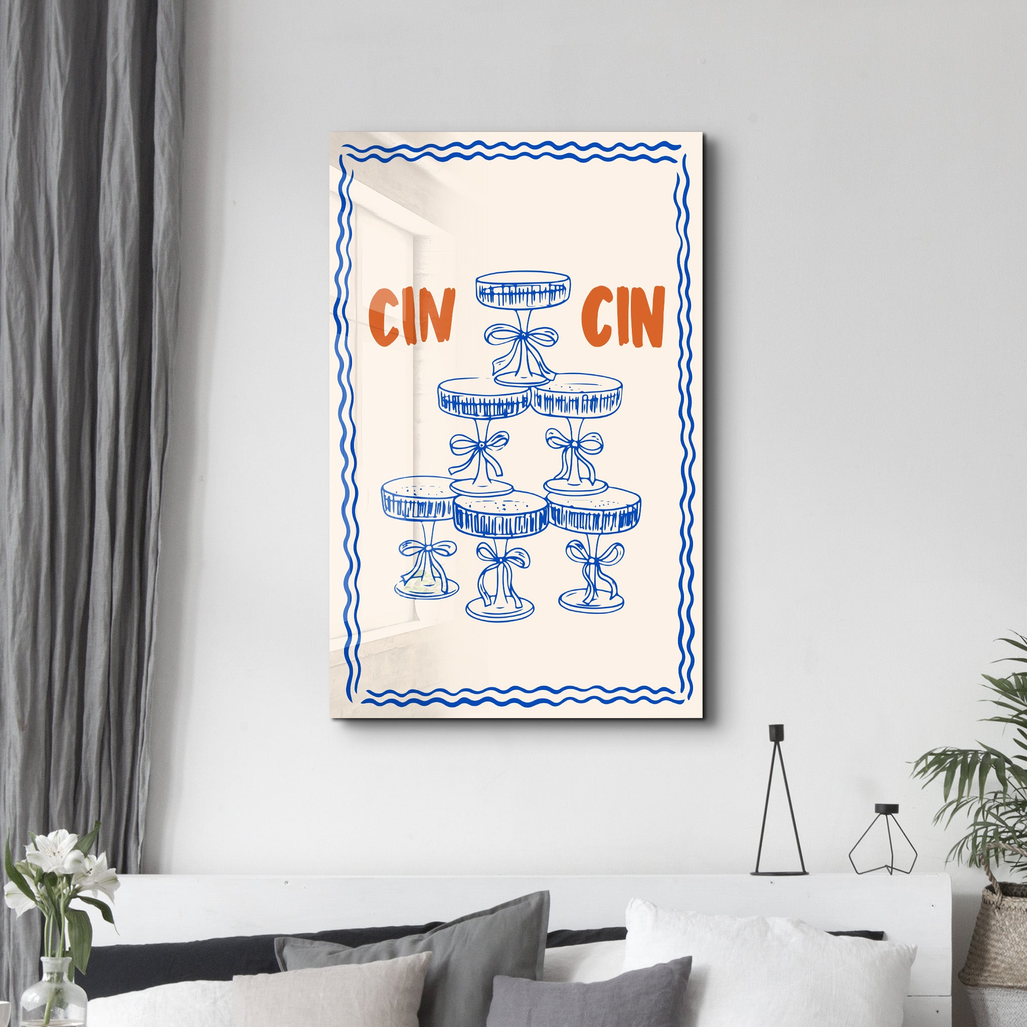 CIN CIN 2 | Glass Wall Art