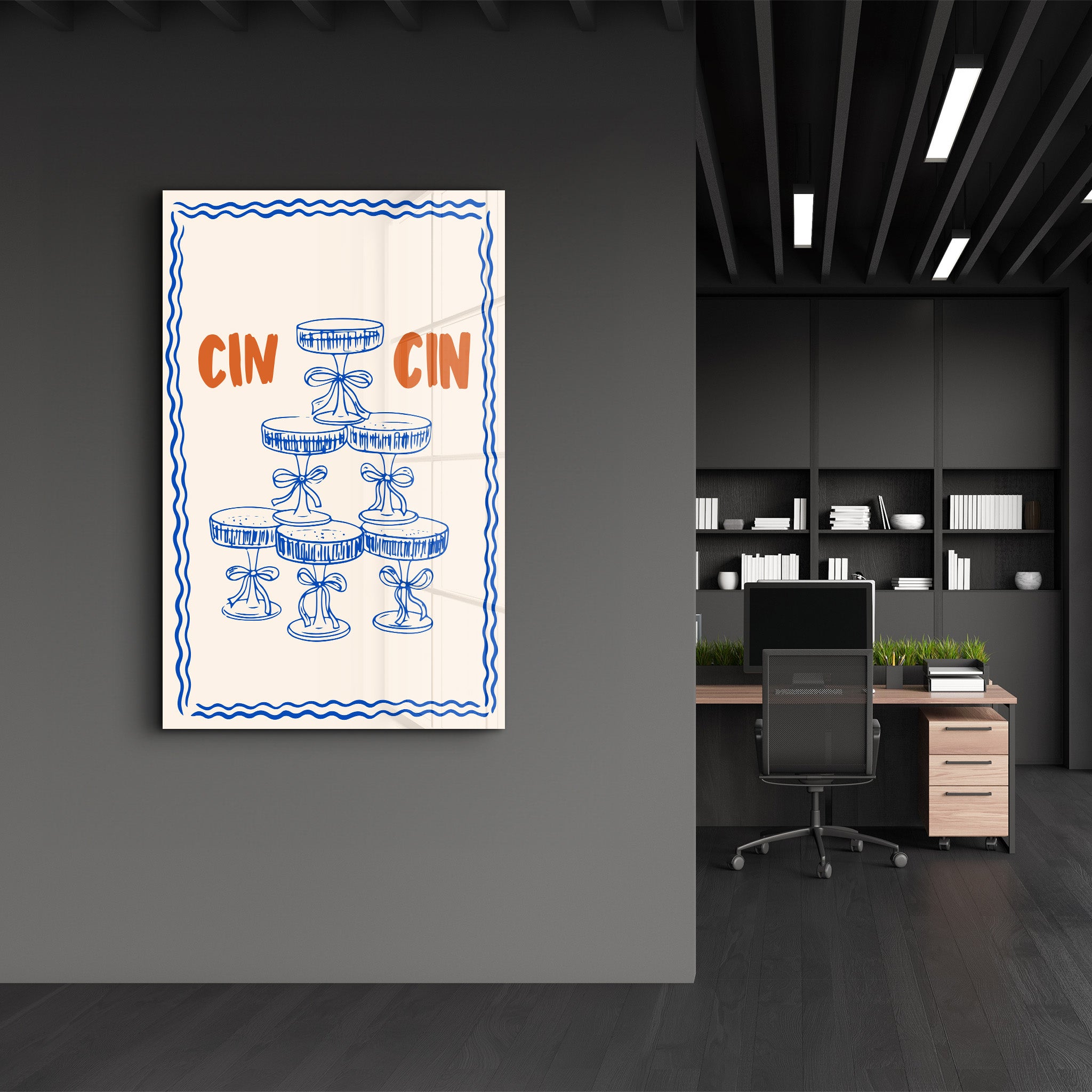 CIN CIN 2 | Glass Wall Art