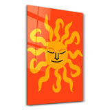 Groovy Sunburst | Glass Wall Art