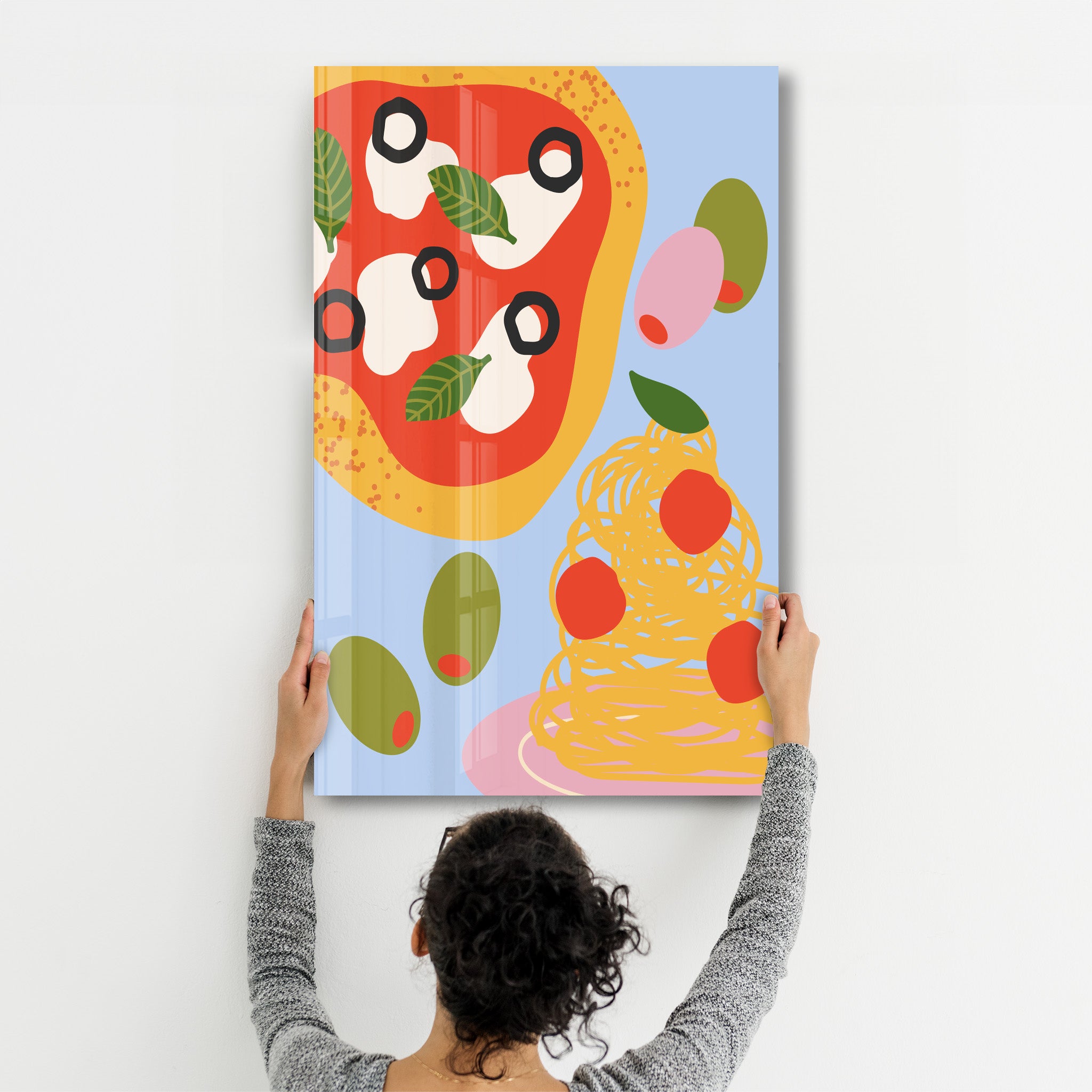 Italian Feast | Glass Wall Art