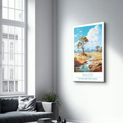 Kruger-National Park South Africa-Travel Posters | Glass Wall Art - Artdesigna