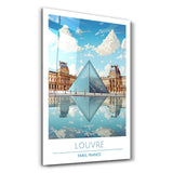 Louvre-Paris France-Travel Posters | Glass Wall Art