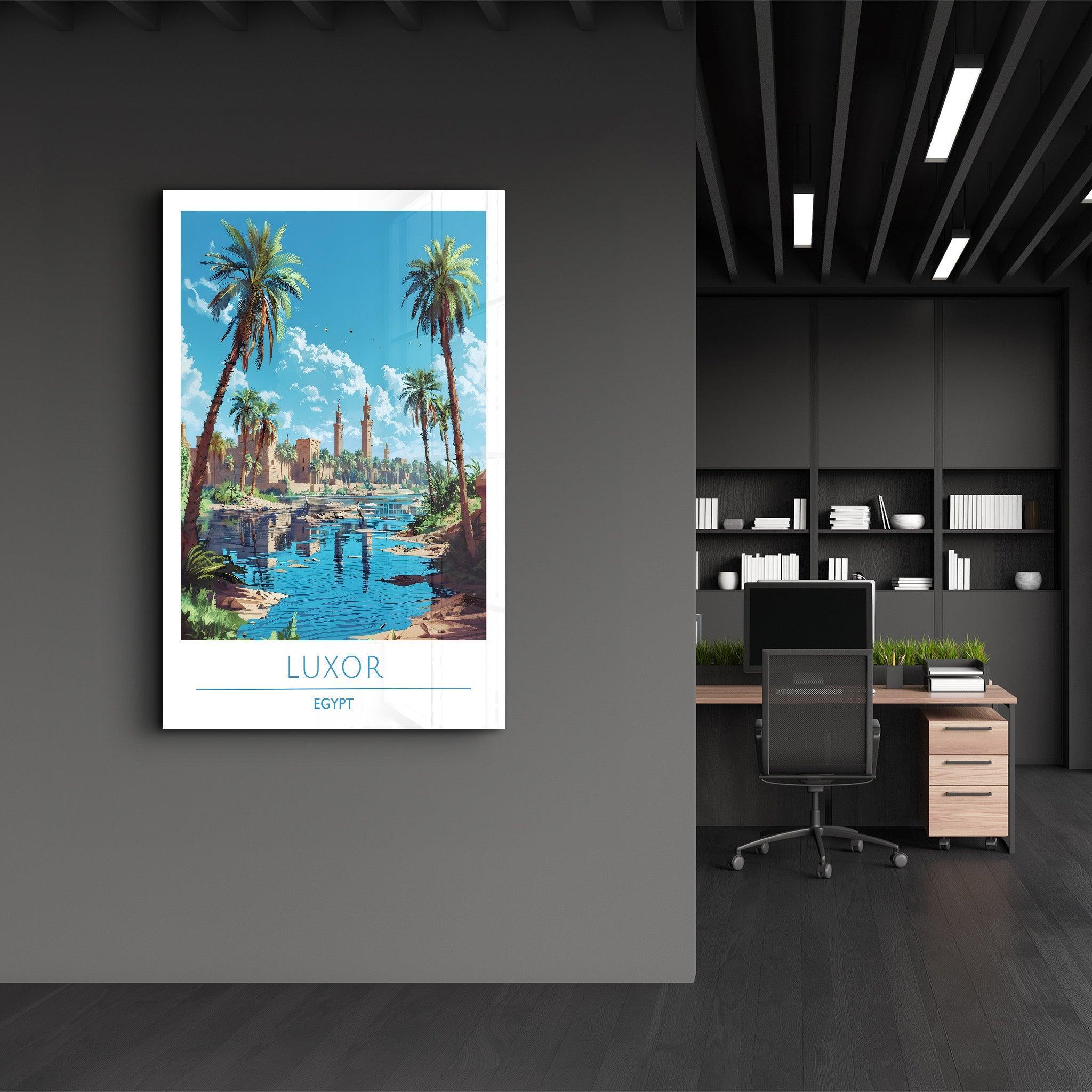 Luxor Egypt-Travel Posters | Glass Wall Art - Artdesigna