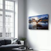 Majestic Eagle | Glass Wall Art - Artdesigna