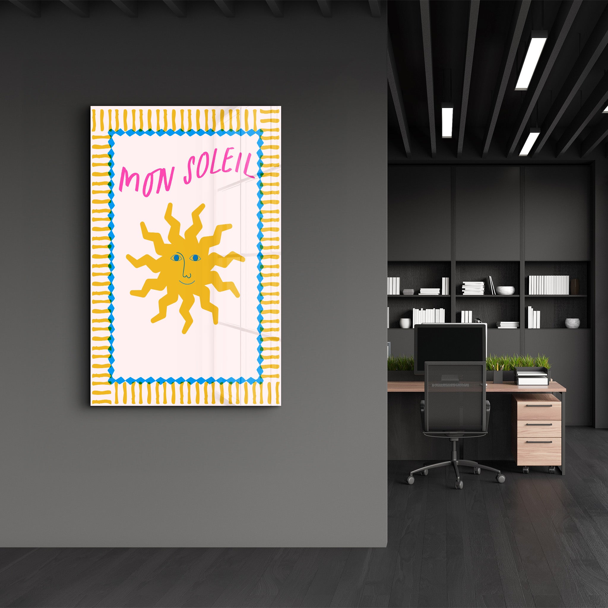Mon Soleil | Glass Wall Art
