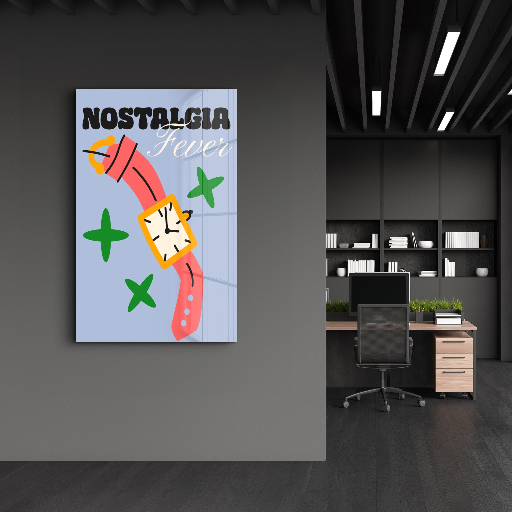 Nostalgia Fever | Glass Wall Art