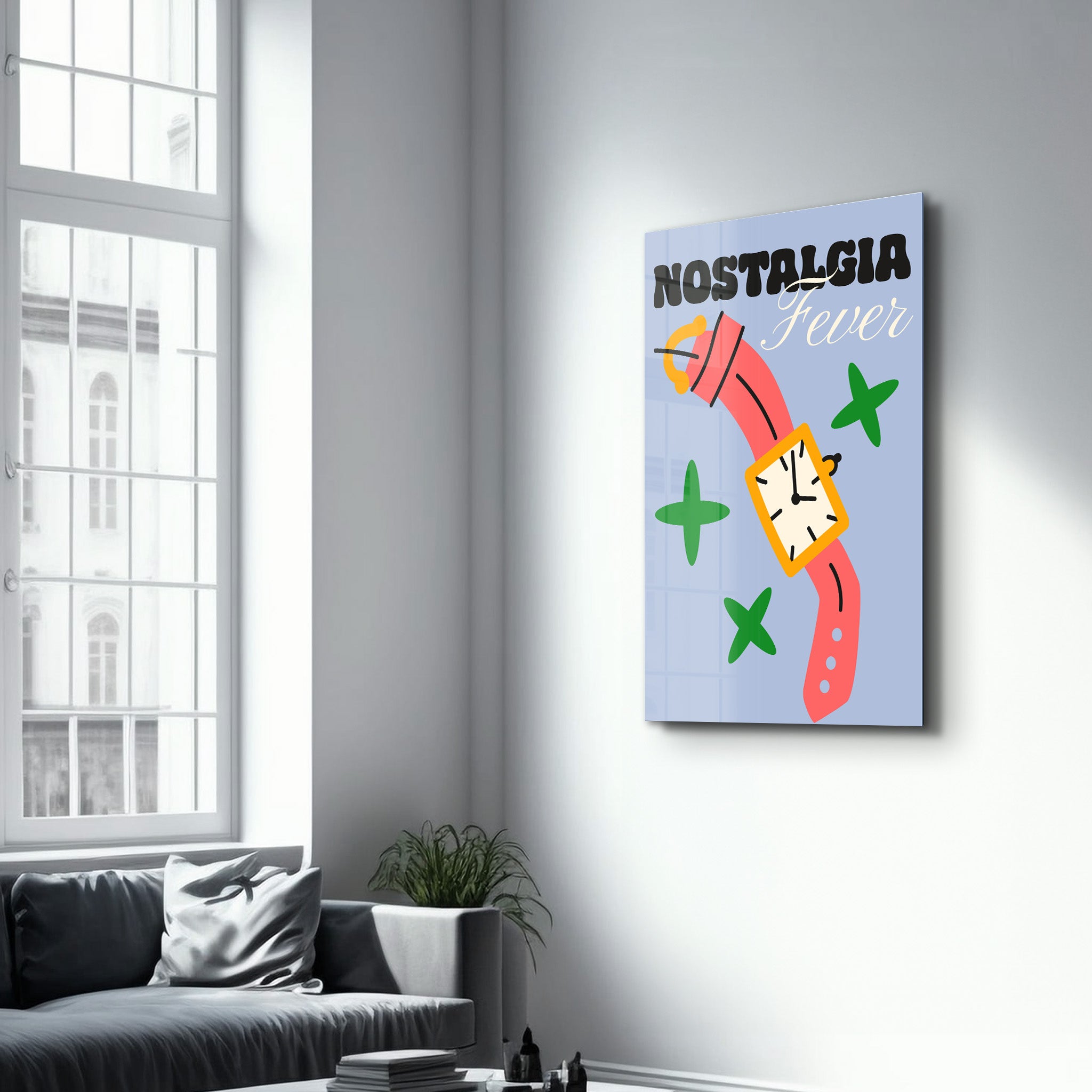 Nostalgia Fever | Glass Wall Art