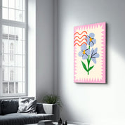 Purple Bloom | Glass Wall Art