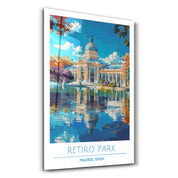 Reitro Park-Madrid Spain-Travel Posters | Glass Wall Art - Artdesigna