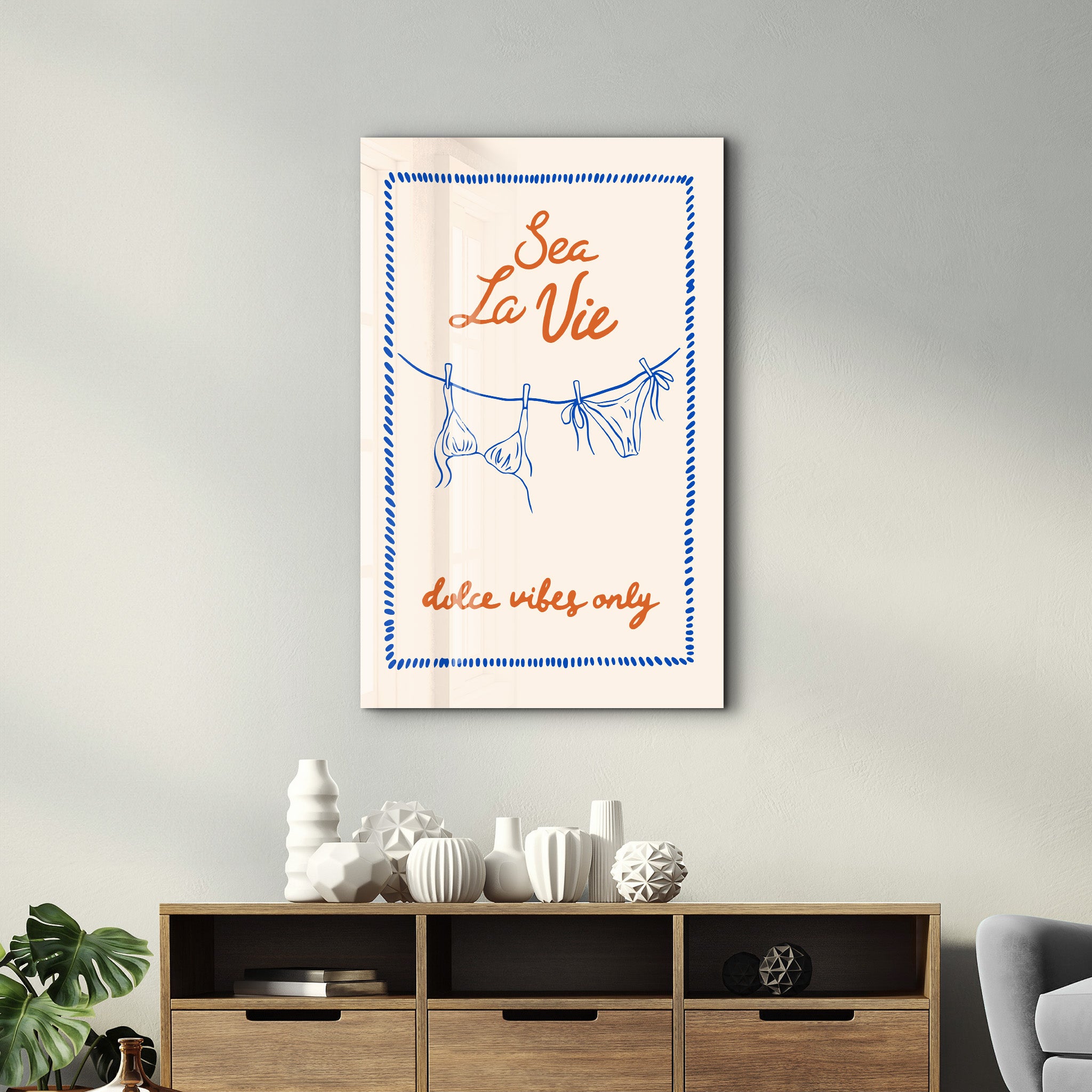 Sea La Vie | Glass Wall Art