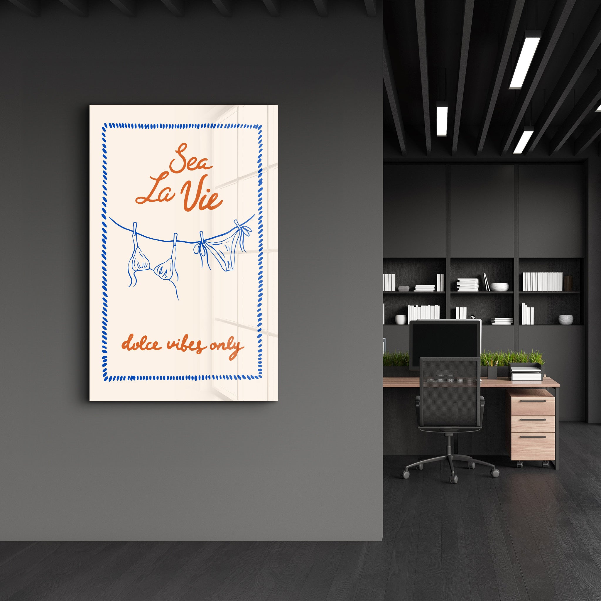 Sea La Vie | Glass Wall Art