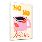 XO XO | Glass Wall Art