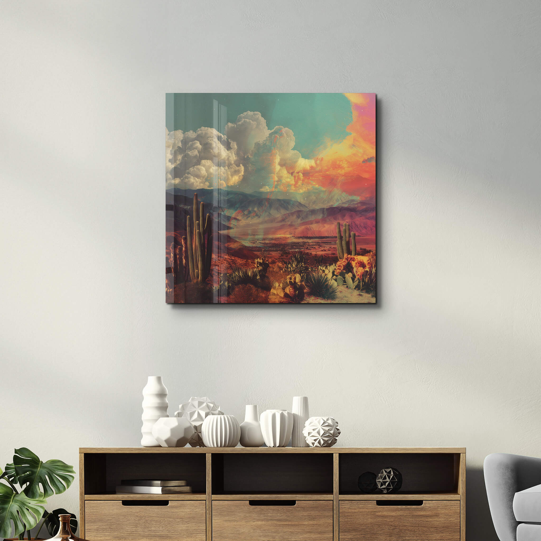 Between Earth and Sky | Glass Wall Art