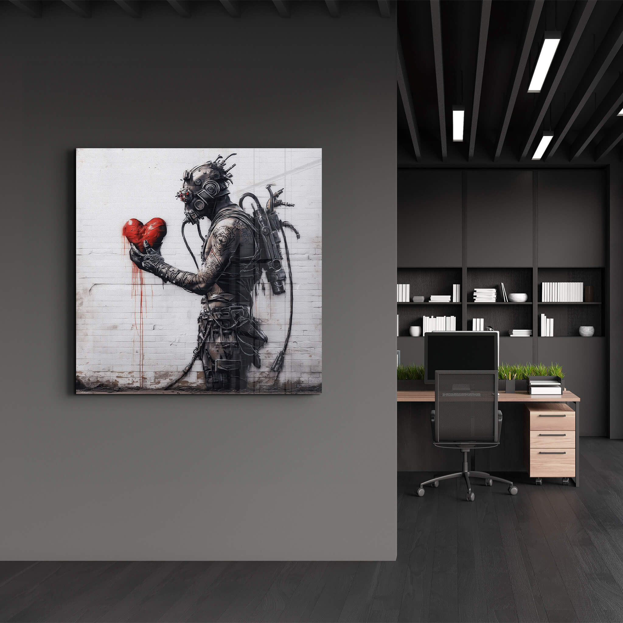 Cyberpunk Street Art | Glass Wall Art